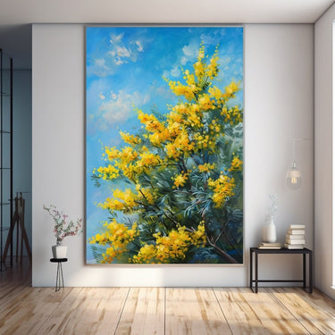 Yellow Flower Acrylic Painting